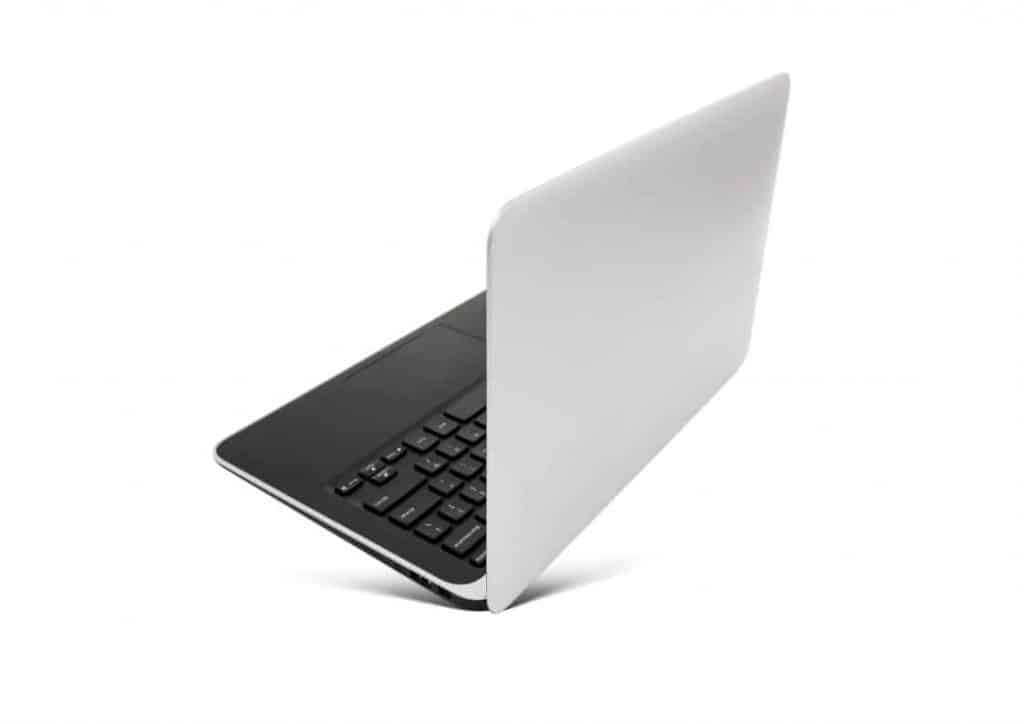 A laptop with an aluminium body